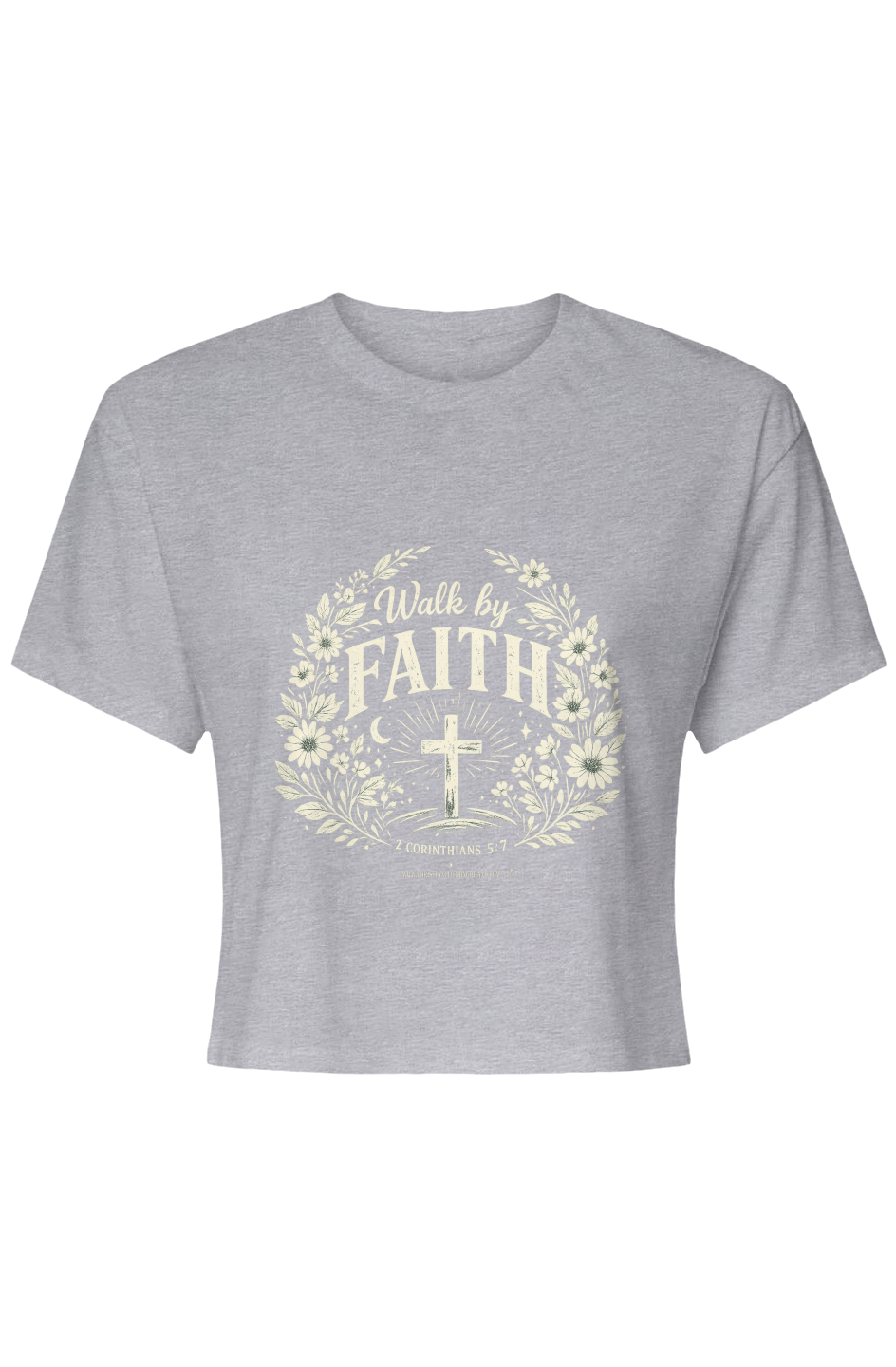 Walk By Faith Womens Ideal Crop Top
