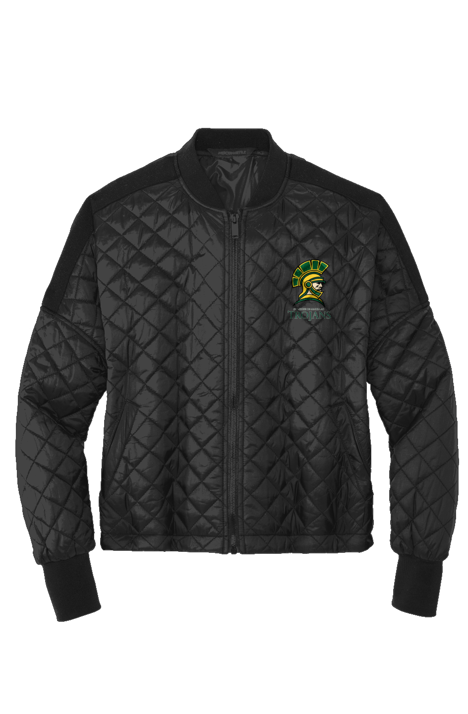 Womens Boxy Quilted Jacket - Trojans