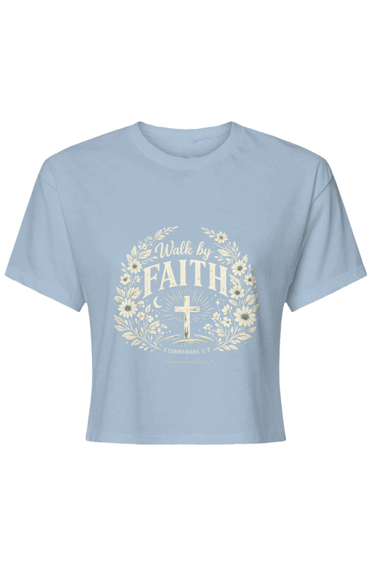 Walk By Faith Womens Ideal Crop Top