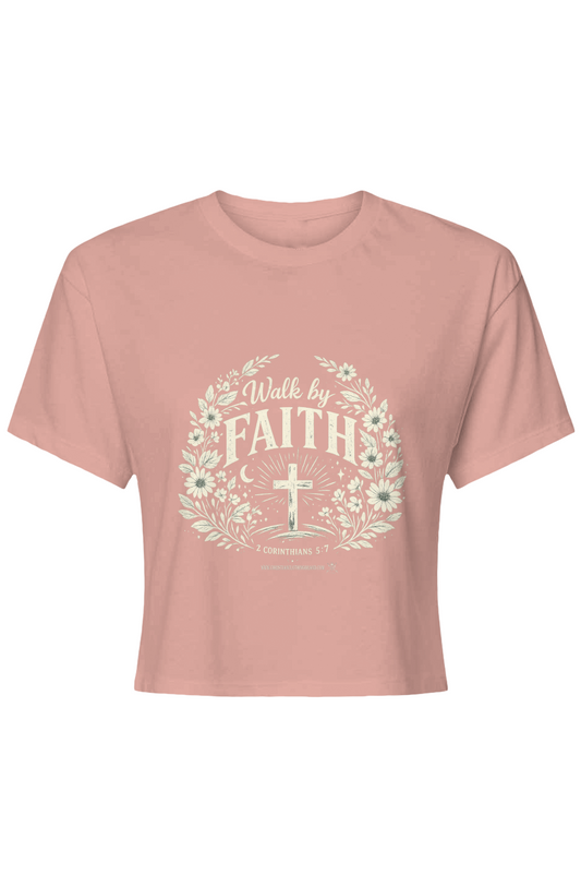 Walk By Faith Womens Ideal Crop Top