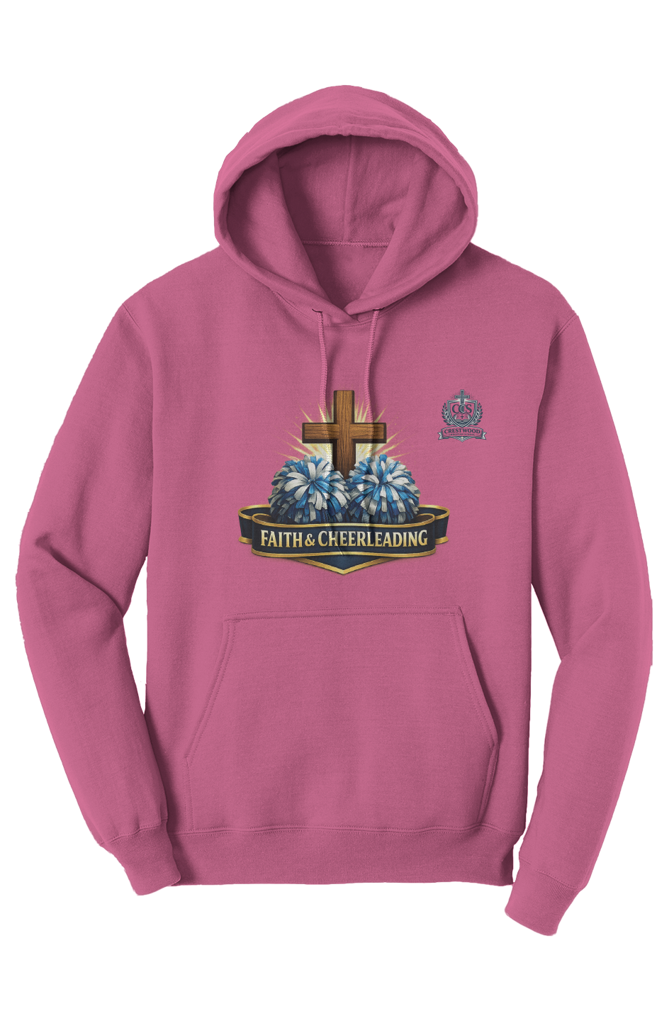 School Cheer Faith Core Fleece Pullover Hoodie