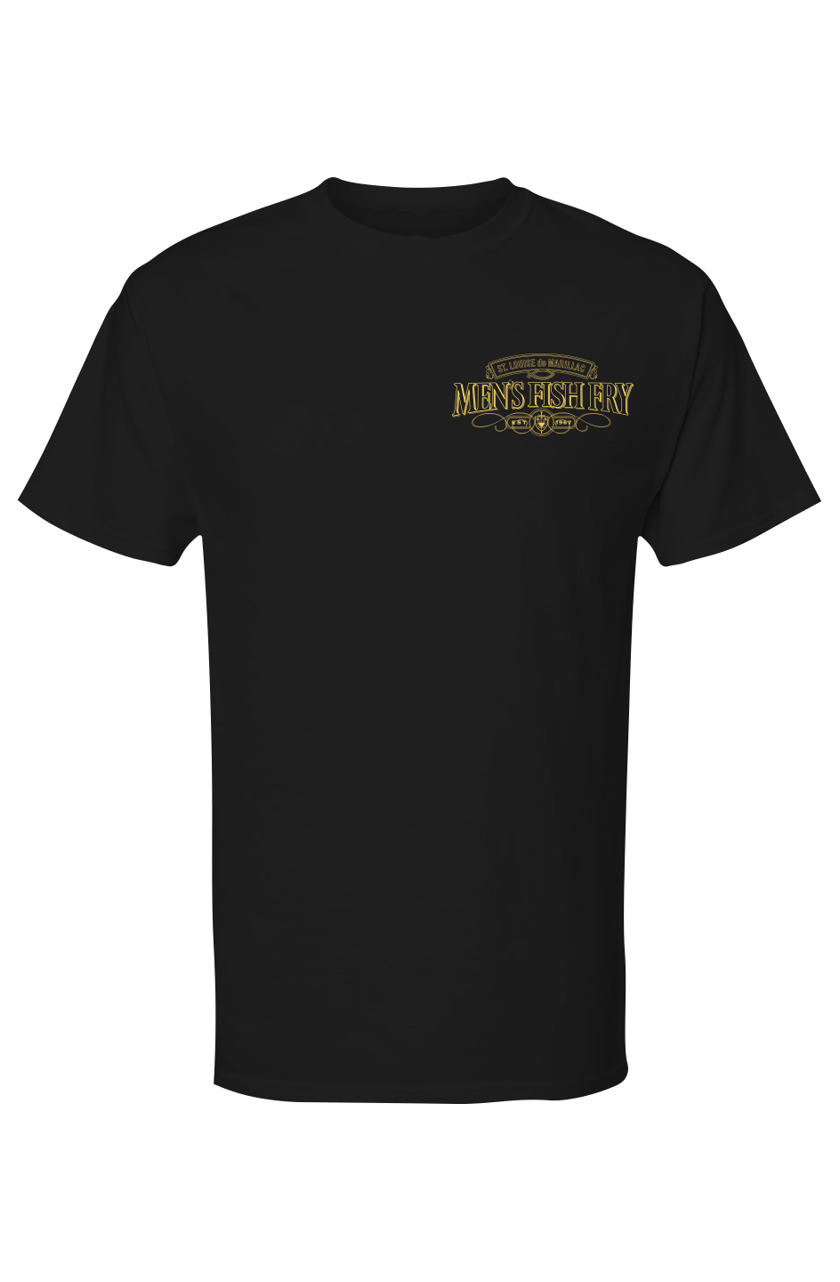 Mens Fish Fry Gold Soft Touch Tshirt