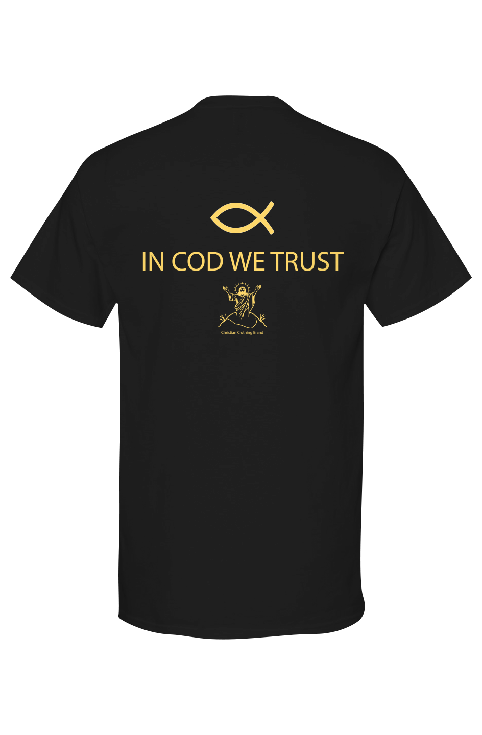 Mens Fish Fry Gold Soft Touch Tshirt