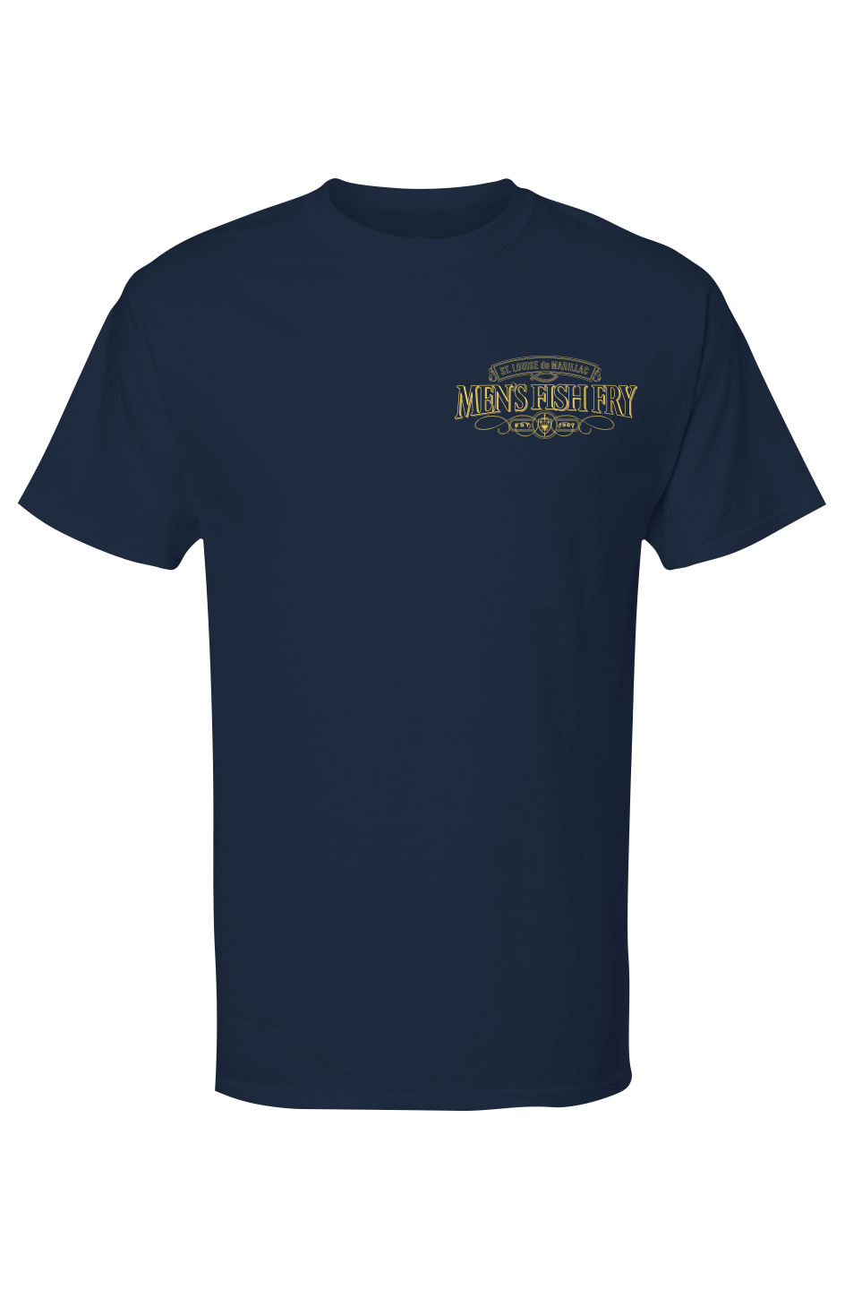Mens Fish Fry Gold Soft Touch Tshirt