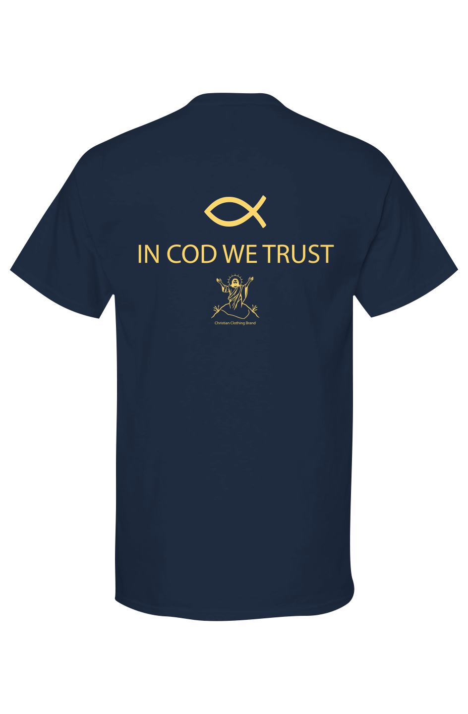 Mens Fish Fry Gold Soft Touch Tshirt